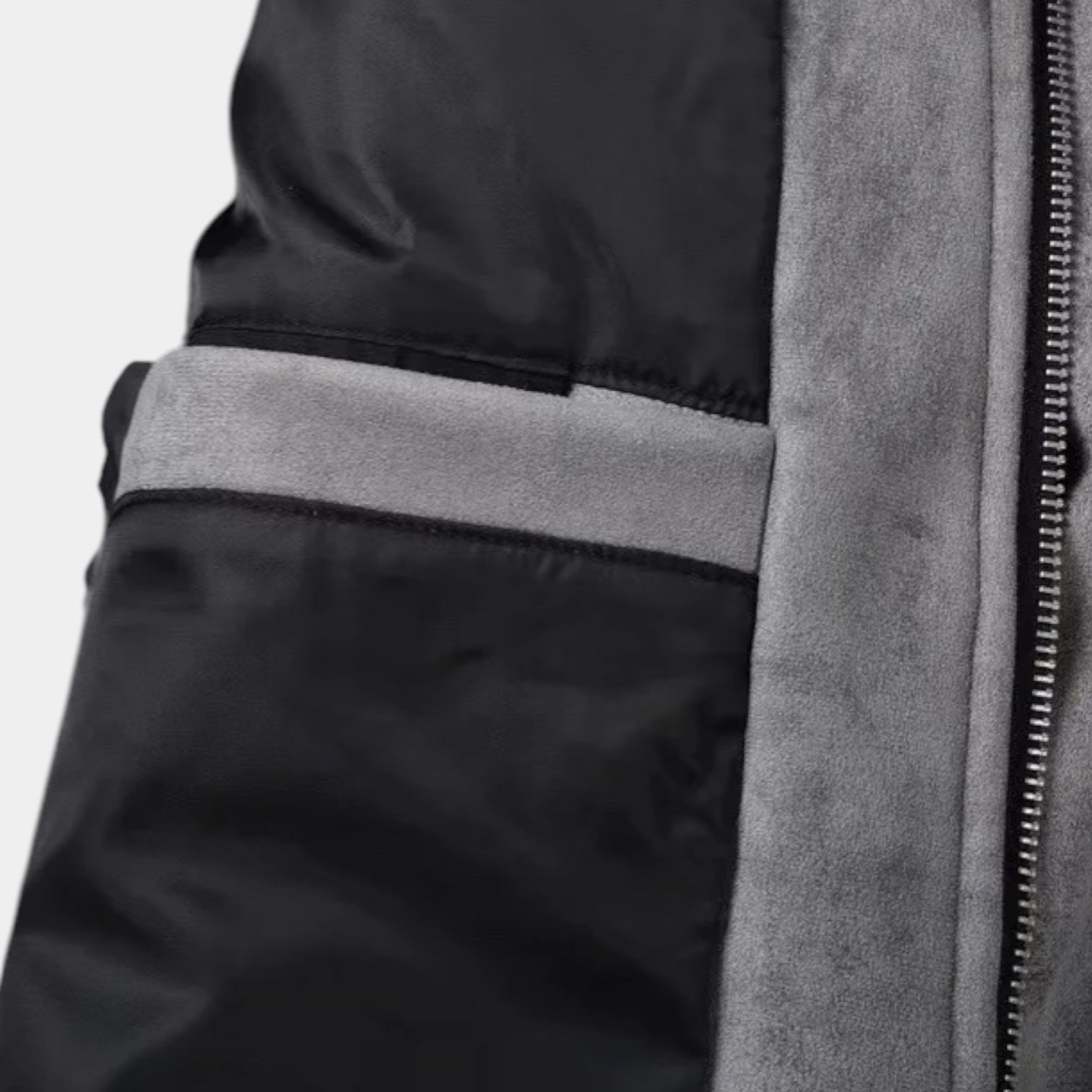 Surchemise en daim synthétique pour homme, zippée