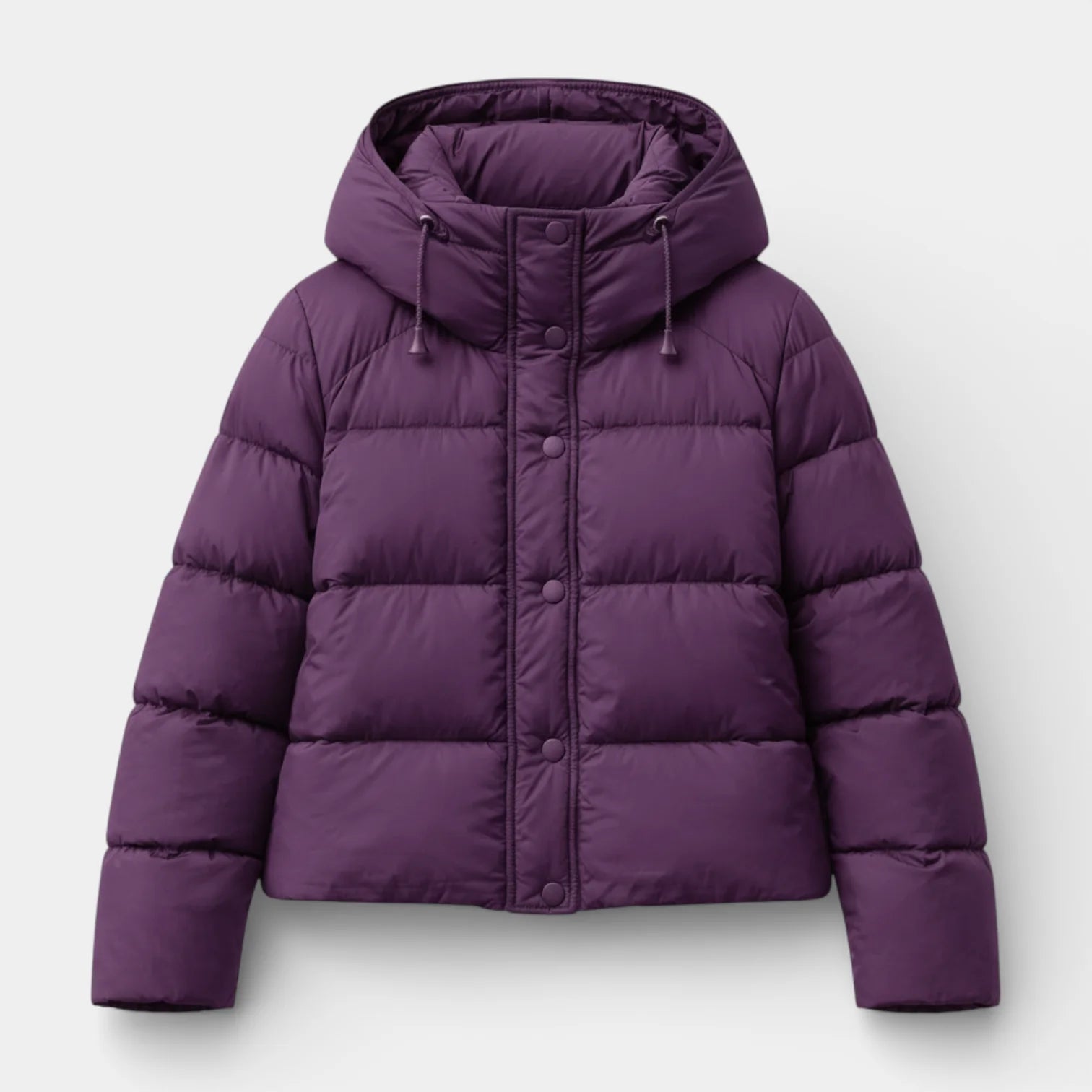 Veste matelassée à capuche pour femme – coupe courte