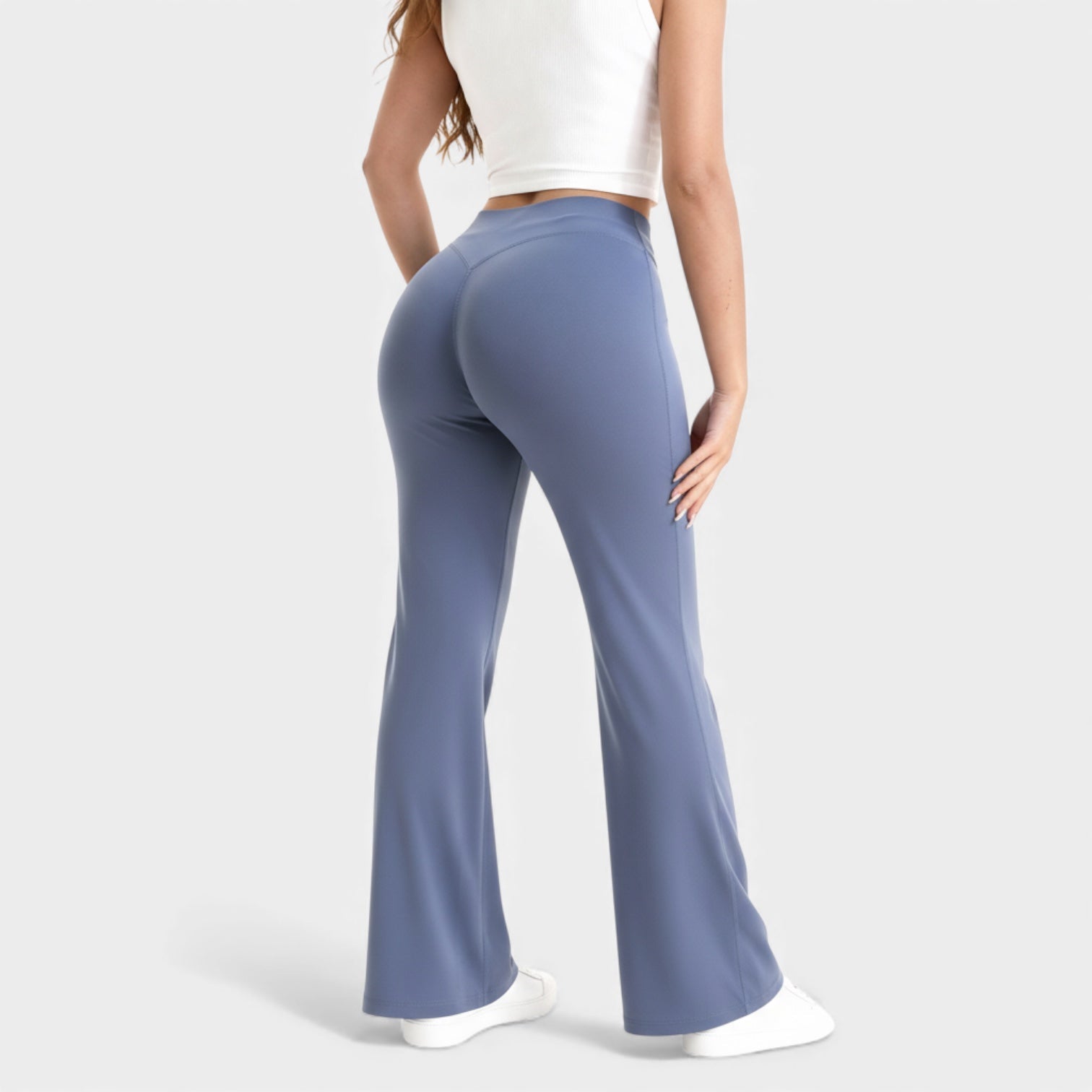 Leggings évasés à taille haute pour femmes – stretch sculptant