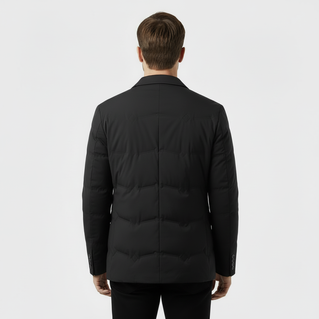 Veste blazer matelassée et isolée pour homme