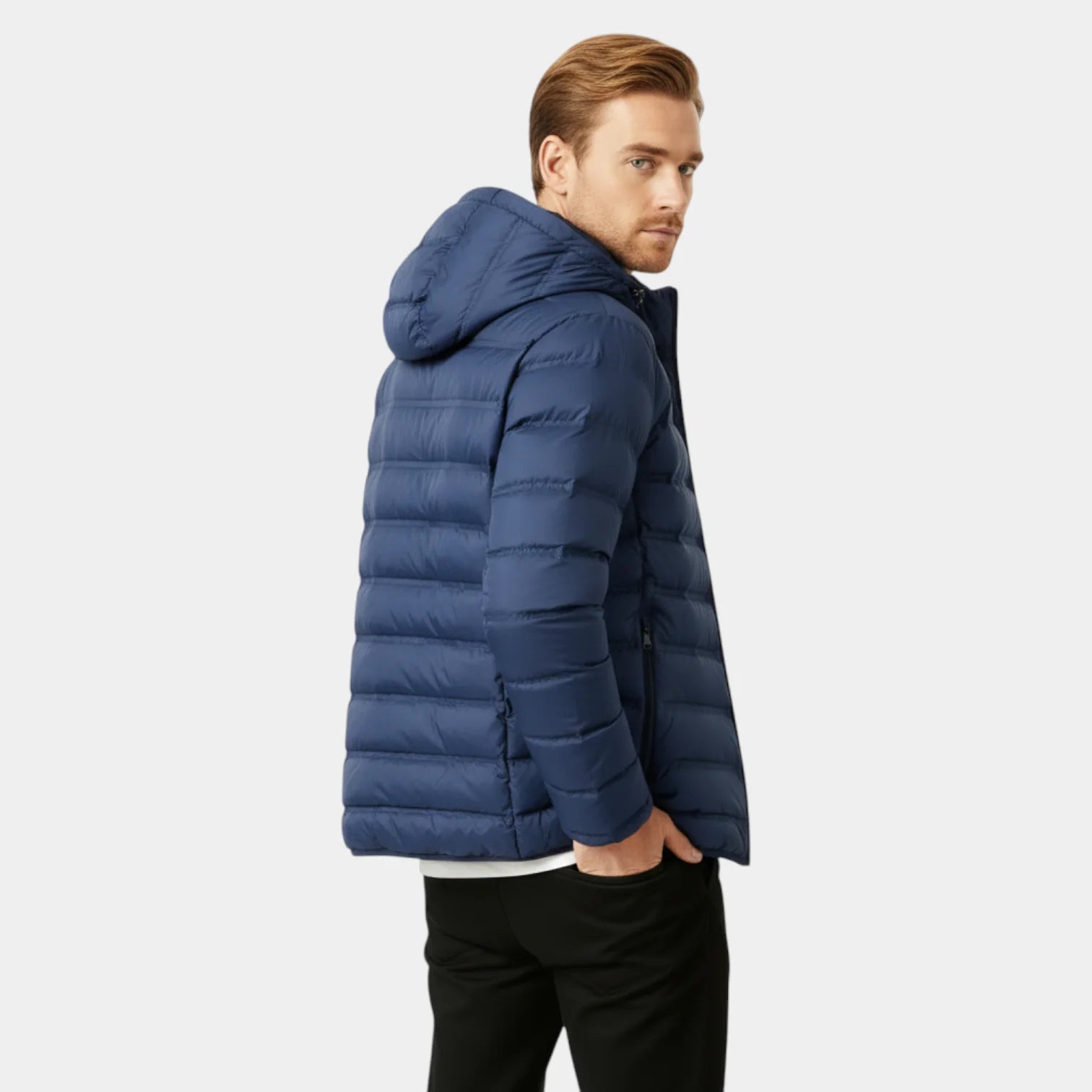 Veste matelassée à capuche pour homme - légère