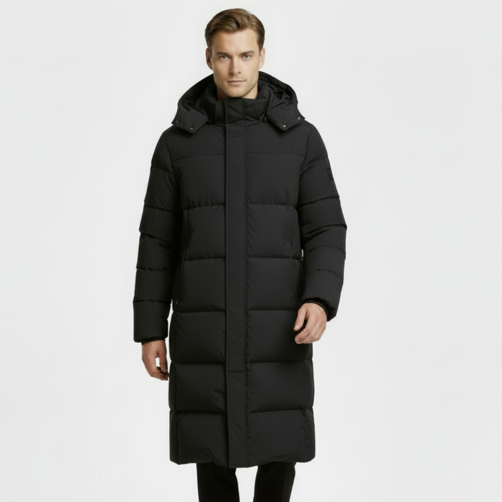 Manteau long matelassé pour homme - Parka d'hiver