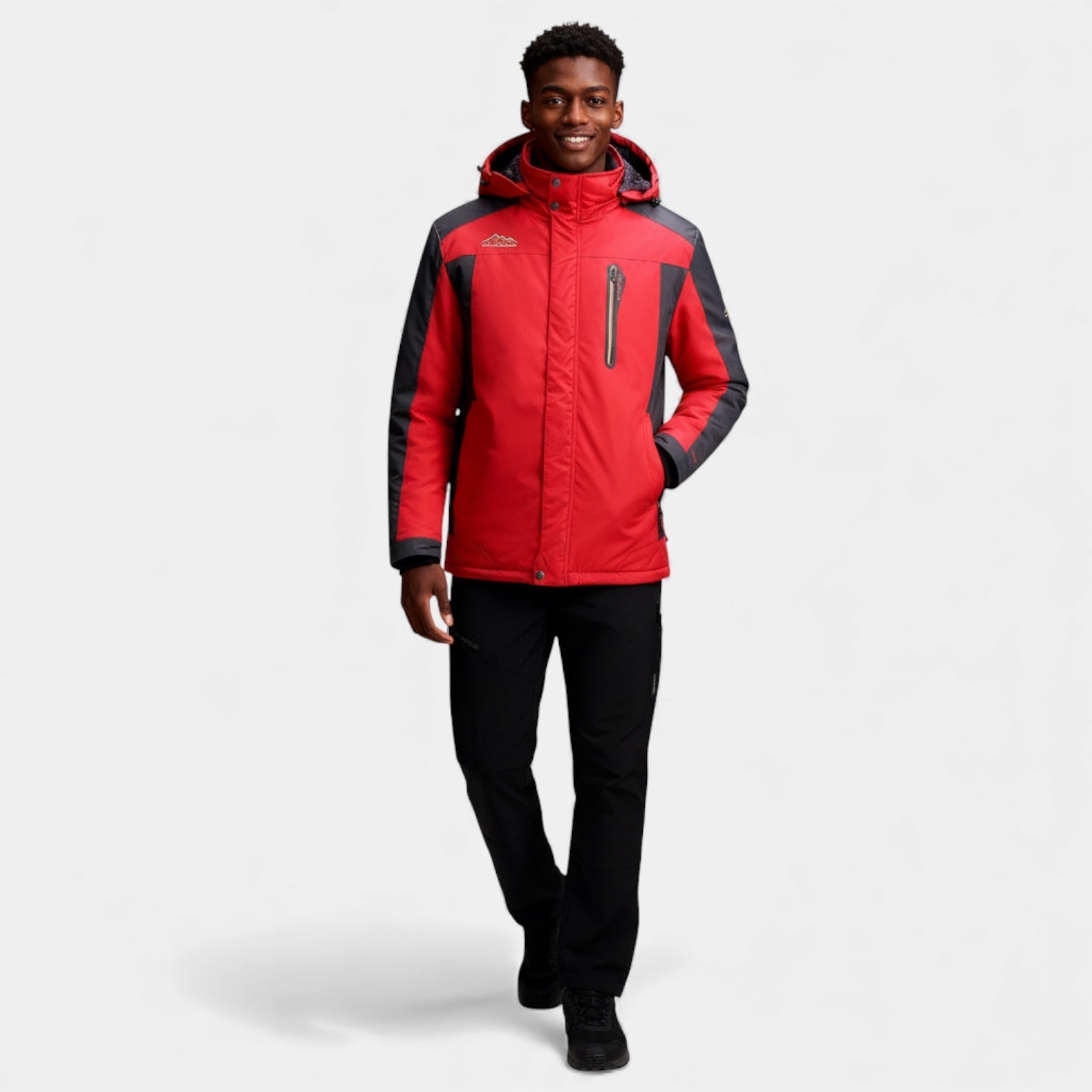 Veste de ski à capuche pour homme – veste isolante de performance hivernale