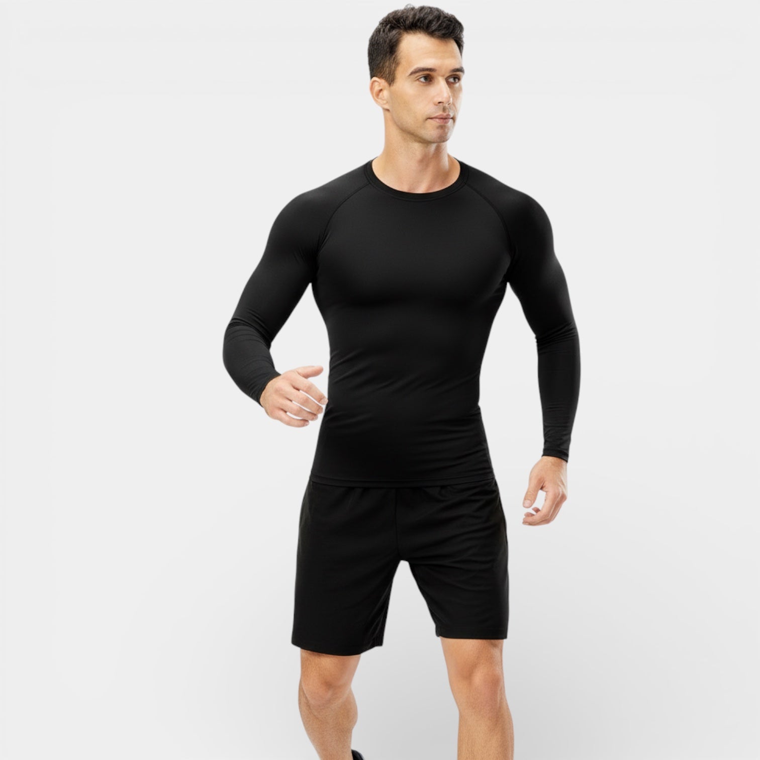 T-shirt de compression à manches longues pour homme