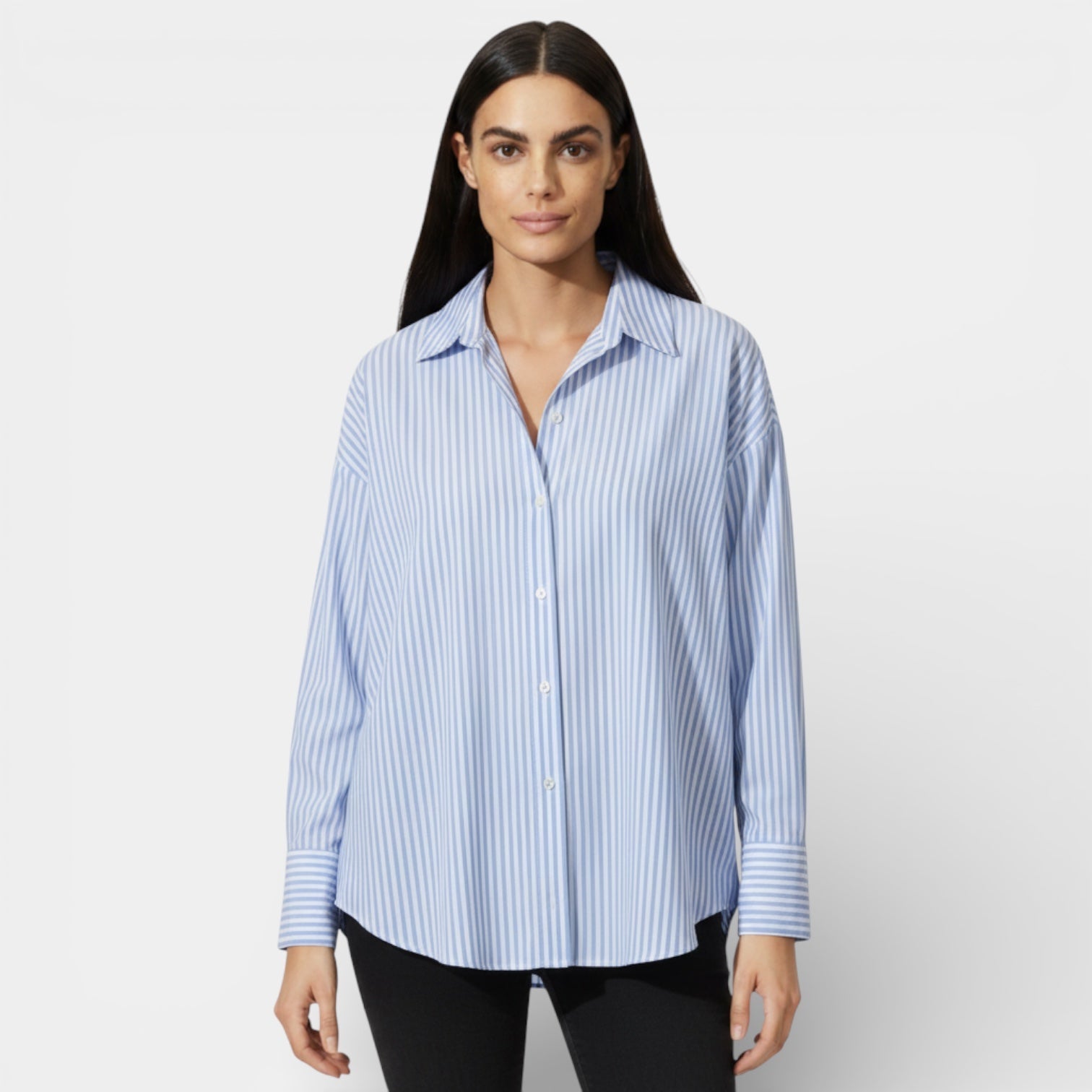 Chemise décontractée à boutons pour femmes, essentielle –