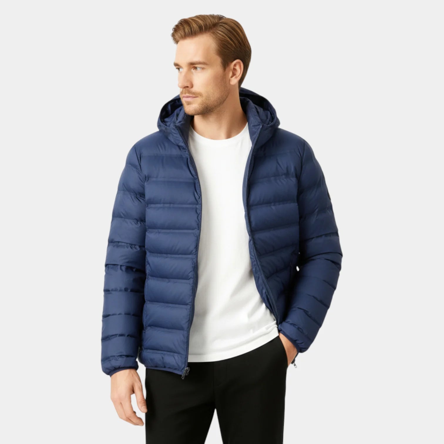 Veste matelassée à capuche pour homme - légère