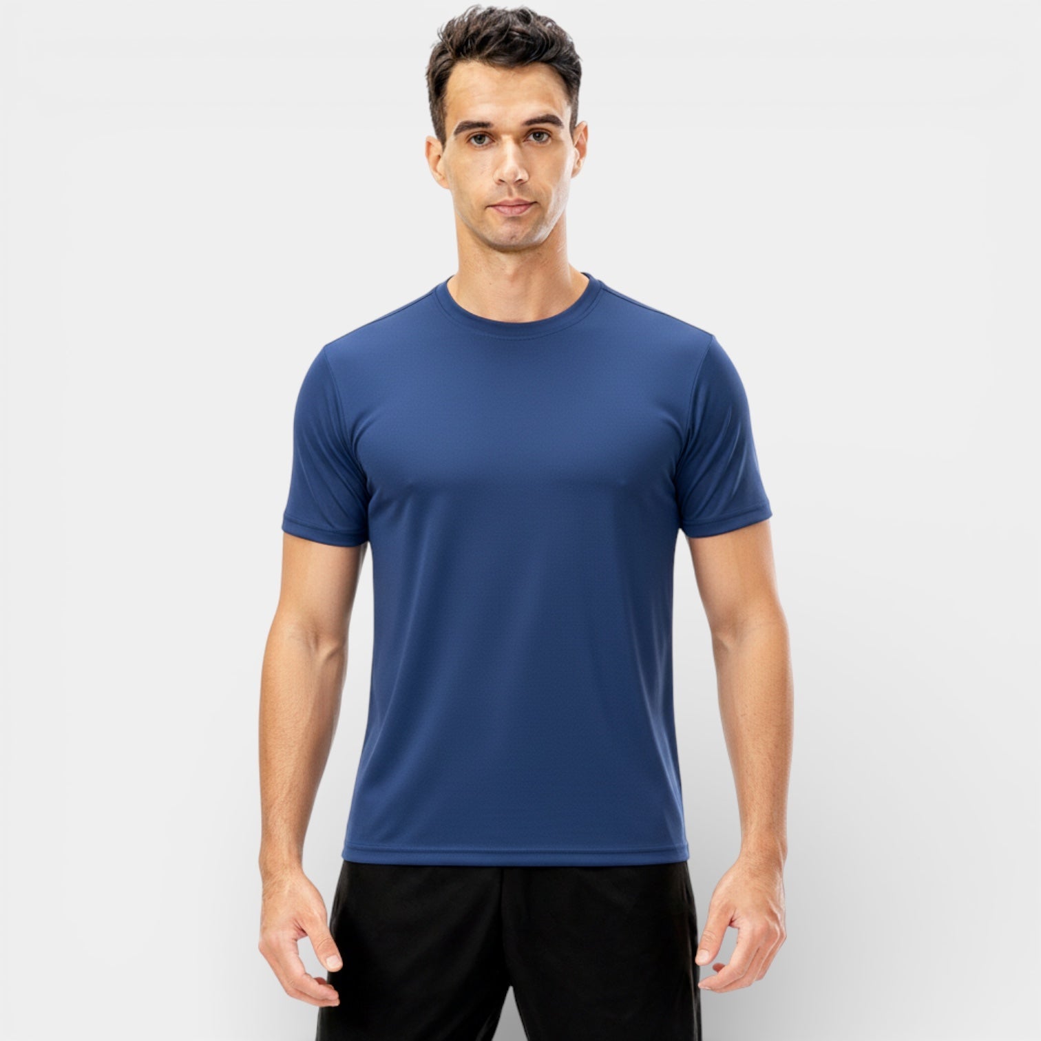 T-shirt de performance à manches courtes pour hommes – coupe athlétique, tee d'entraînement
