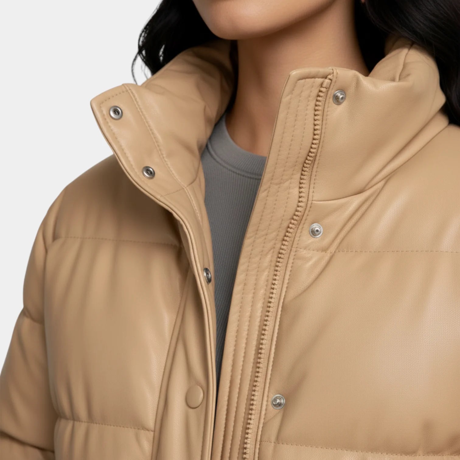 Doudoune courte pour femmes – matelassée minimaliste