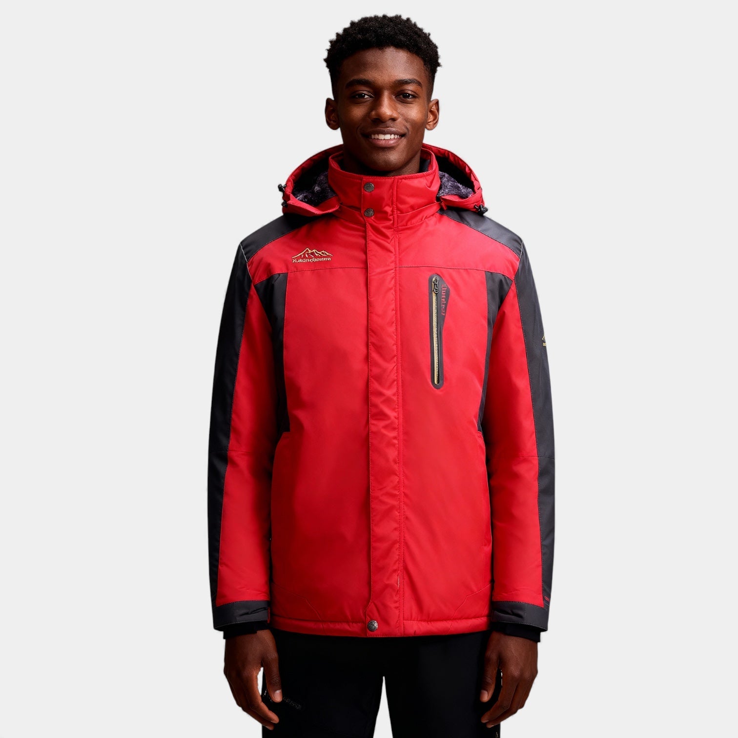 Veste de ski à capuche pour homme – veste isolante de performance hivernale