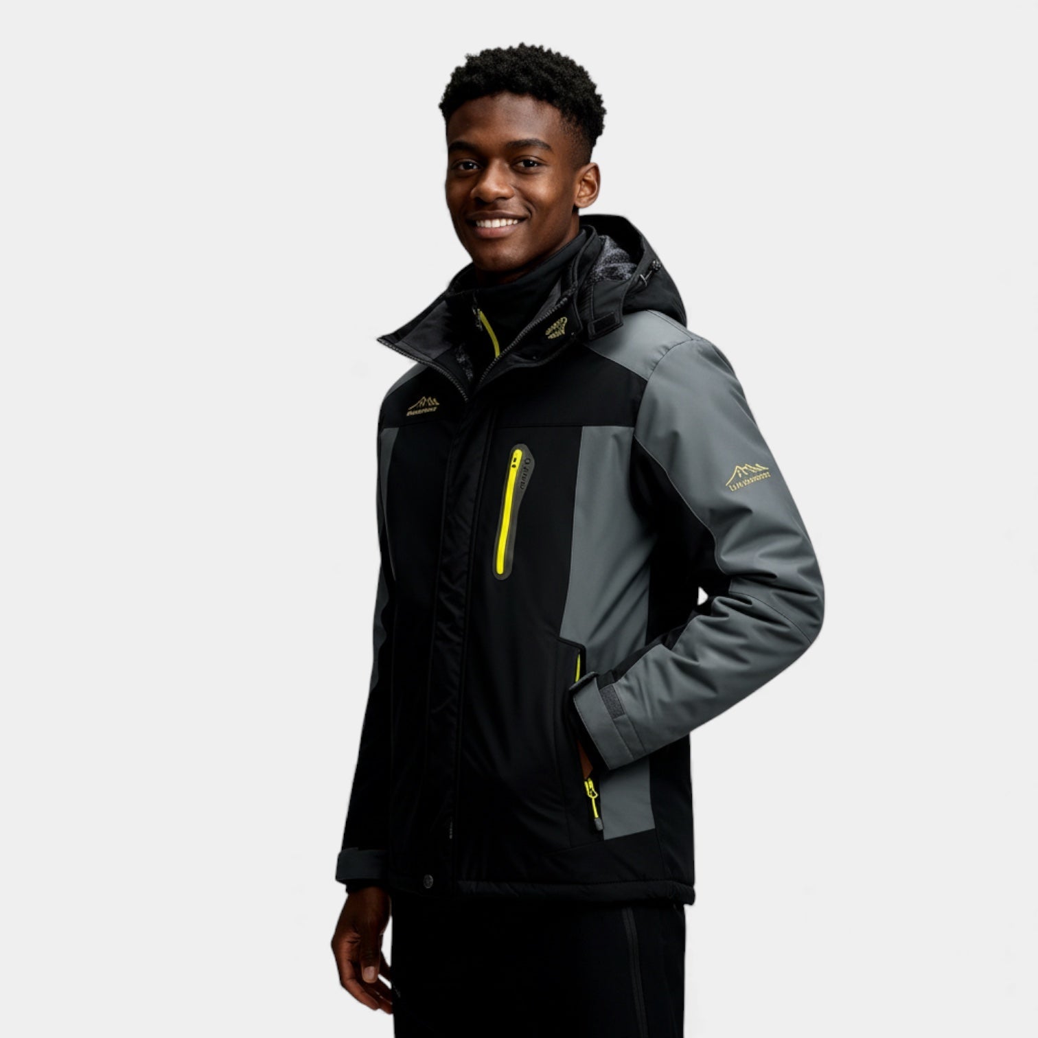 Veste de ski à capuche pour homme – veste isolante de performance hivernale