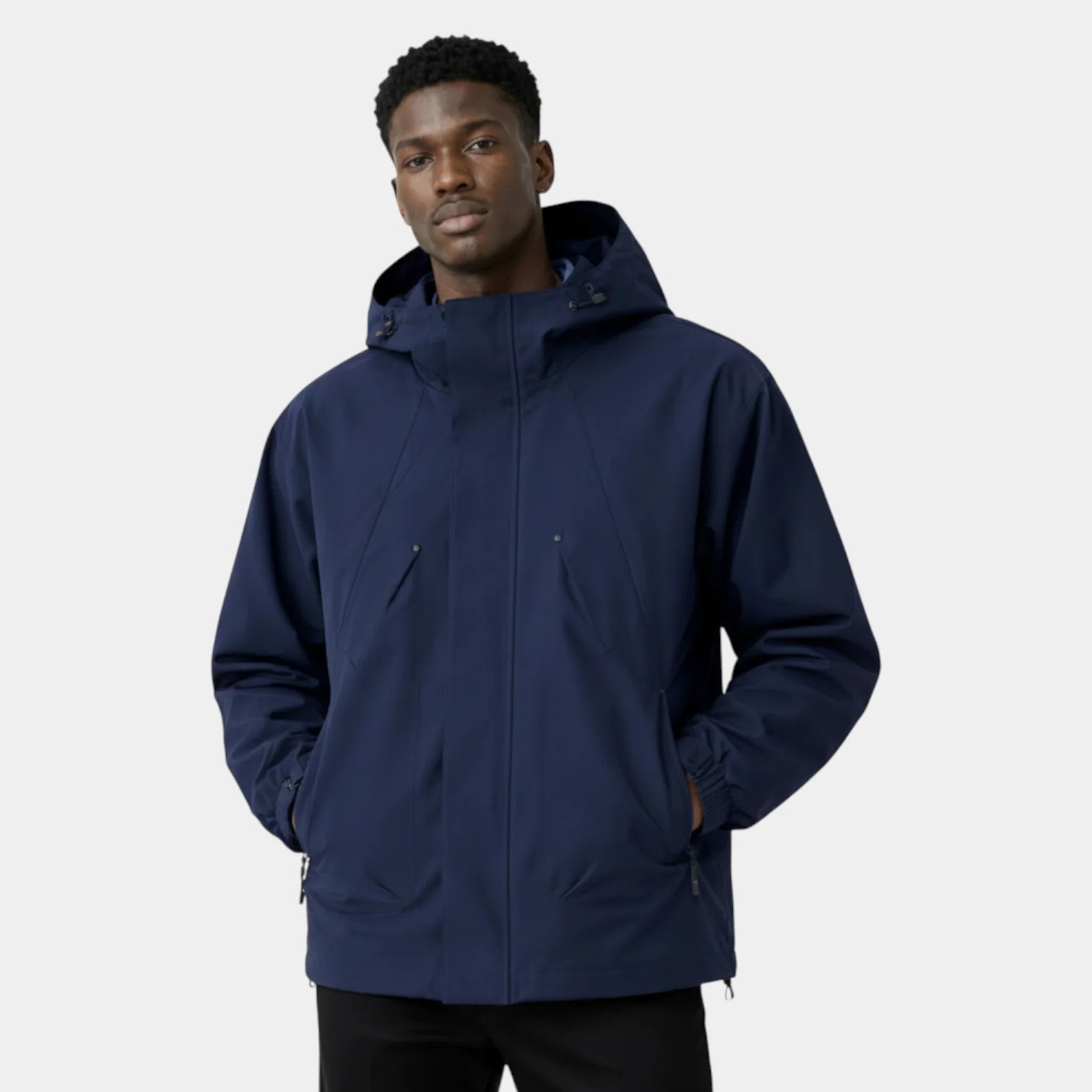 Veste coupe-vent à capuche pour homme – coupe décontractée