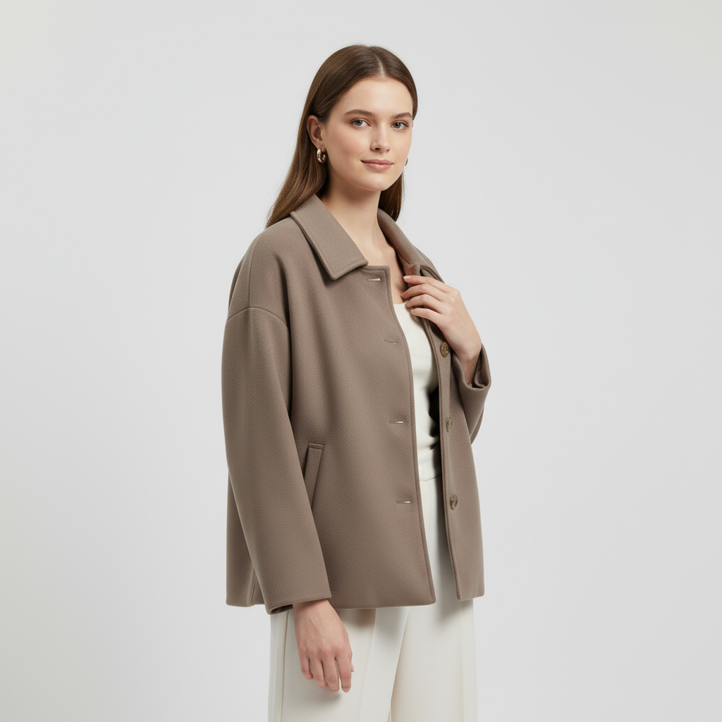 Manteau court pour femme jusqu'aux hanches