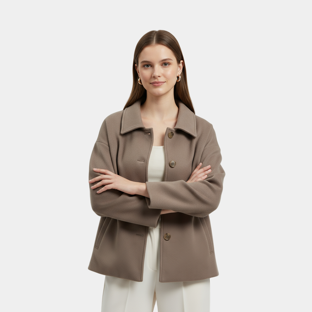 Manteau court pour femme jusqu'aux hanches