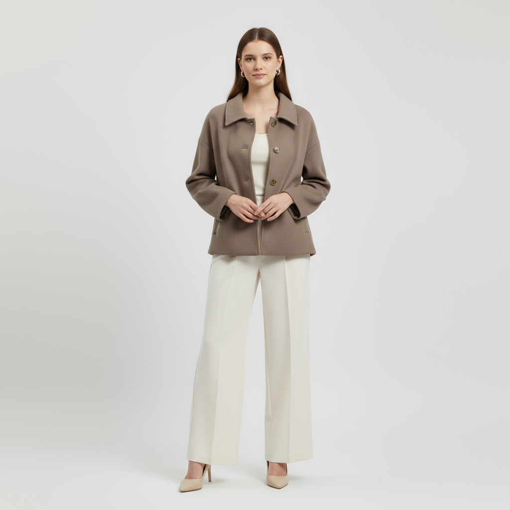 Manteau court pour femme jusqu'aux hanches