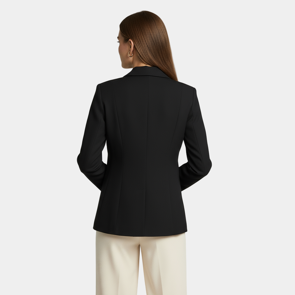 Blazer à bouton unique pour femme