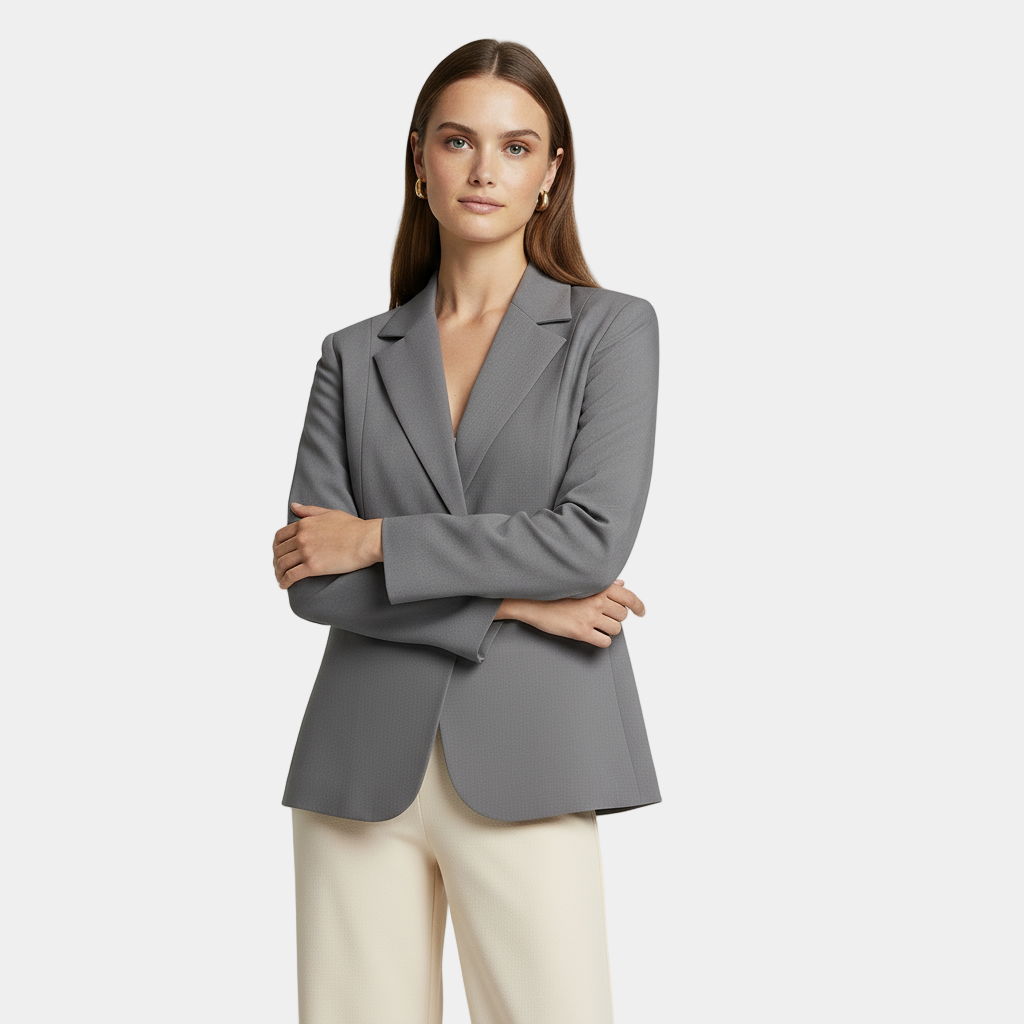 Blazer à bouton unique pour femme